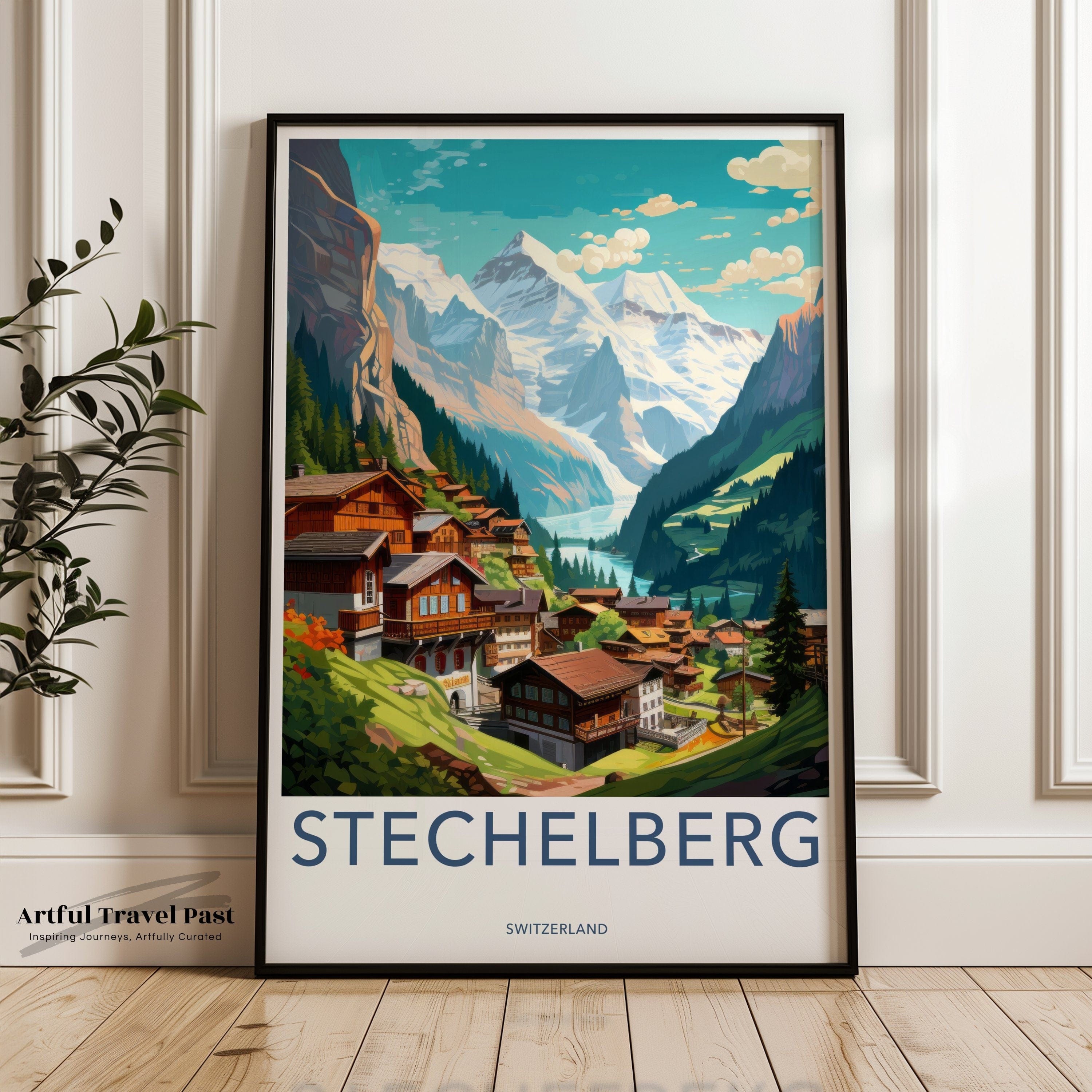 Stechelberg Alps Poster | Switzerland Wall Art | Europe Decor