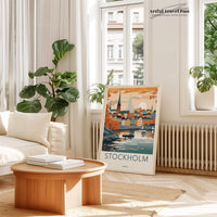 Stockholm Poster | Sweden Wall Art | Scandinavia Decor