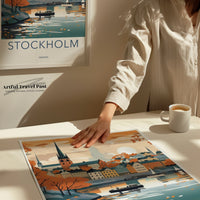 Stockholm Poster | Sweden Wall Art | Scandinavia Decor