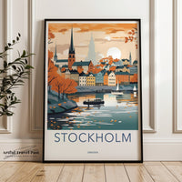 Stockholm Poster | Sweden Wall Art | Scandinavia Decor