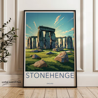 Stonehenge Poster - England Wall Art