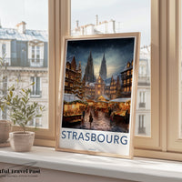 Strasbourg Cathedral Poster | France Wall Art