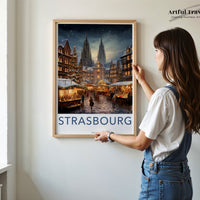 Strasbourg Cathedral Poster | France Wall Art