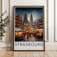 Strasbourg Cathedral Poster | France Wall Art