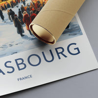 Strasbourg Christmas Market Poster | France Wall Art