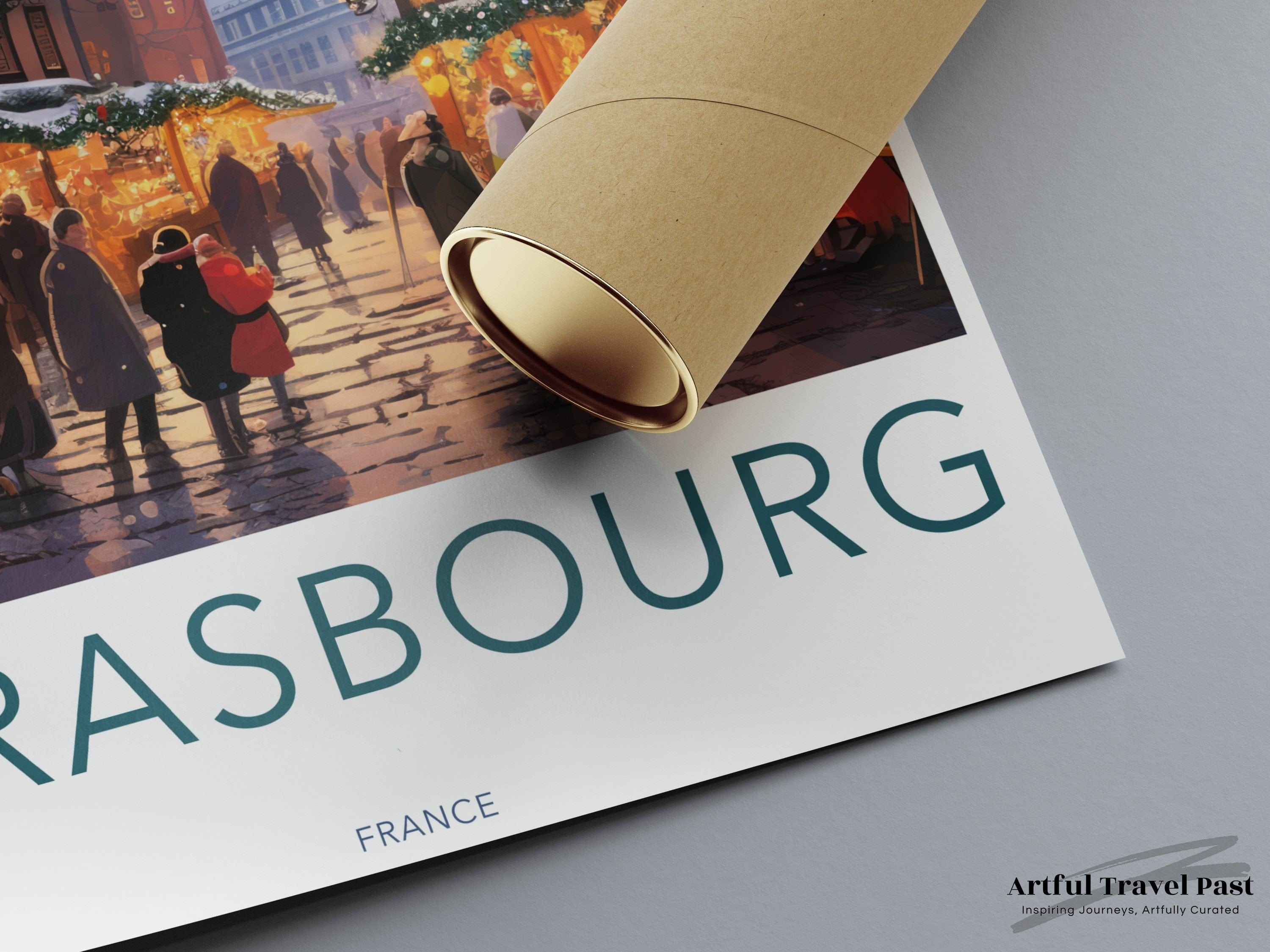 Strasbourg Market Poster | France Wall Art | Europe Decor