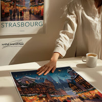 Strasbourg Market Poster | France Wall Art | Europe Decor