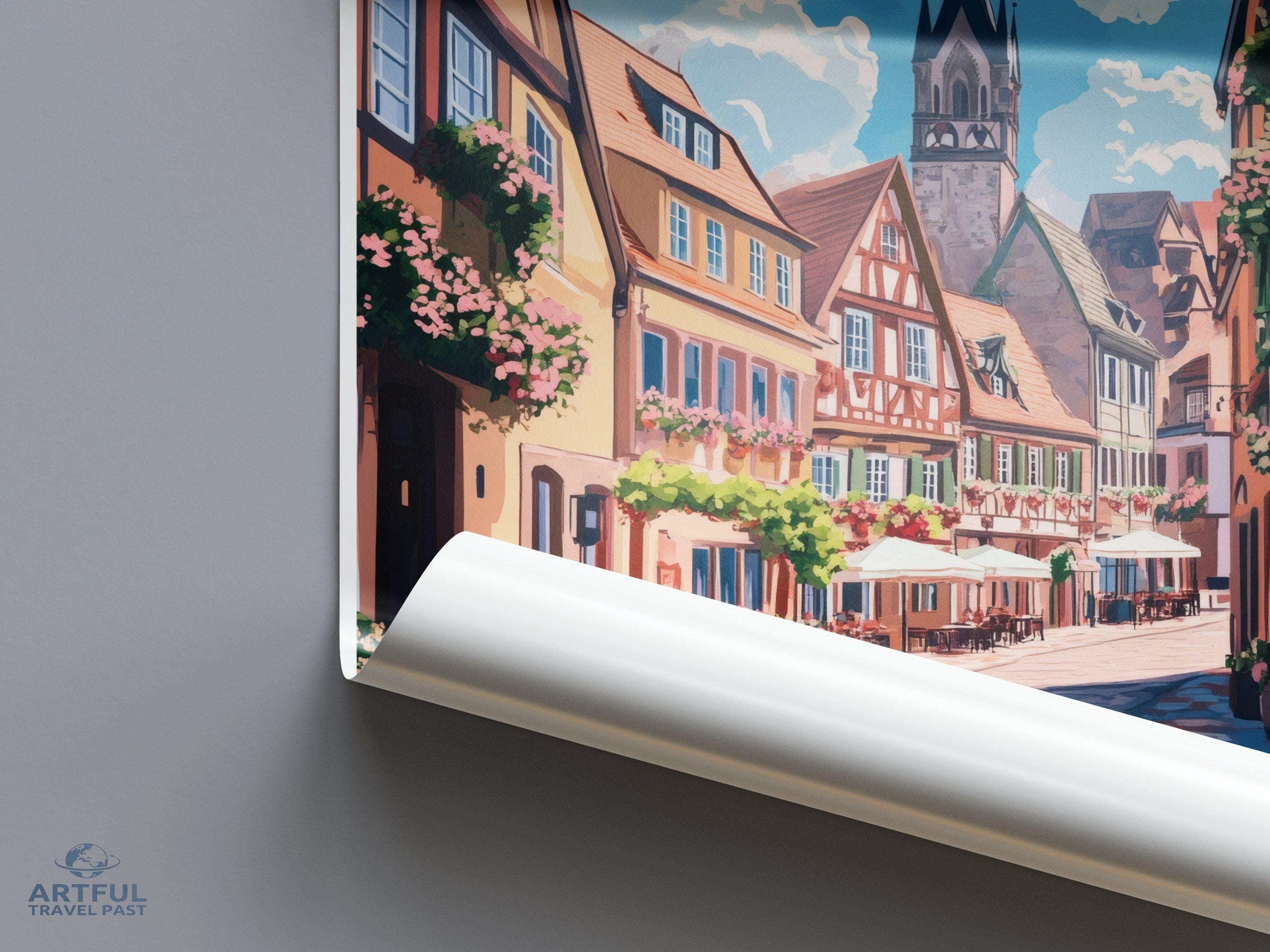 Strasbourg Poster | France Wall Art | Europe Decor