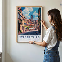 Strasbourg Poster | France Wall Art | Europe Decor