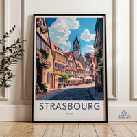 Strasbourg Poster | France Wall Art | Europe Decor