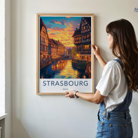 Strasbourg Poster | France Wall Art | Europe Decor
