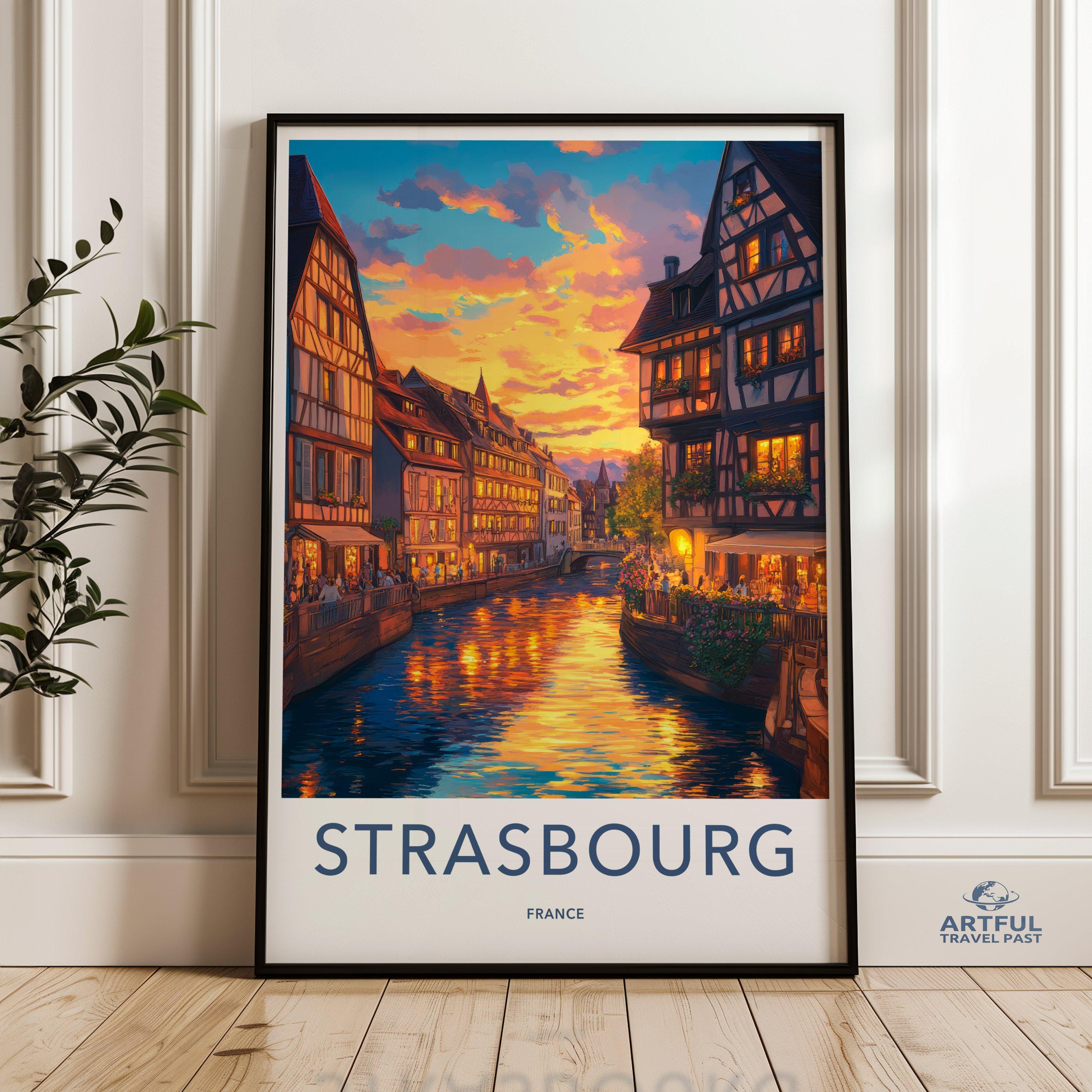Strasbourg Poster | France Wall Art | Europe Decor