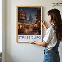 Strasbourg Poster | France Wall Art | Europe Decor