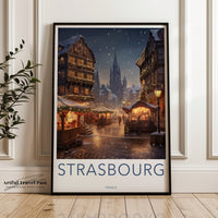 Strasbourg Poster | France Wall Art | Europe Decor
