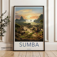 Sumba Poster | Indonesia Wall Art | Asia Decor