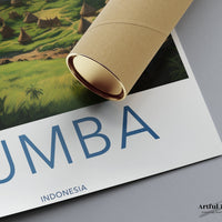 Sumba Poster | Indonesia Wall Art | Asia Decor
