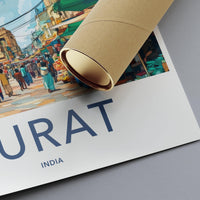 Surat Poster | Gujarat Wall Art | India Decor