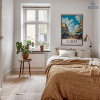 Surat Poster | Gujarat Wall Art | India Decor