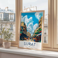 Surat Poster | Gujarat Wall Art | India Decor