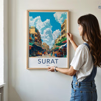 Surat Poster | Gujarat Wall Art | India Decor
