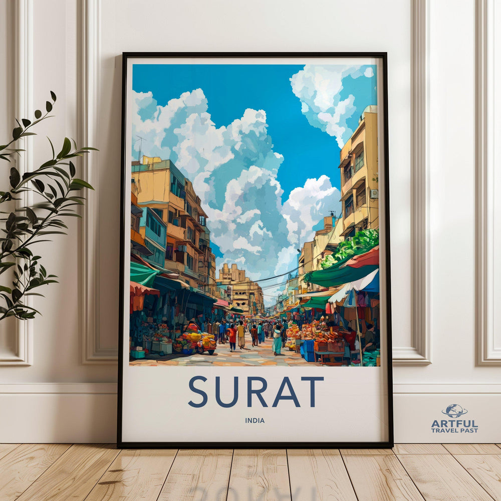 Surat Poster | Gujarat Wall Art | India Decor
