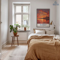Surat Poster | Gujarat Wall Art | India Decor
