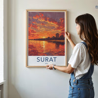 Surat Poster | Gujarat Wall Art | India Decor