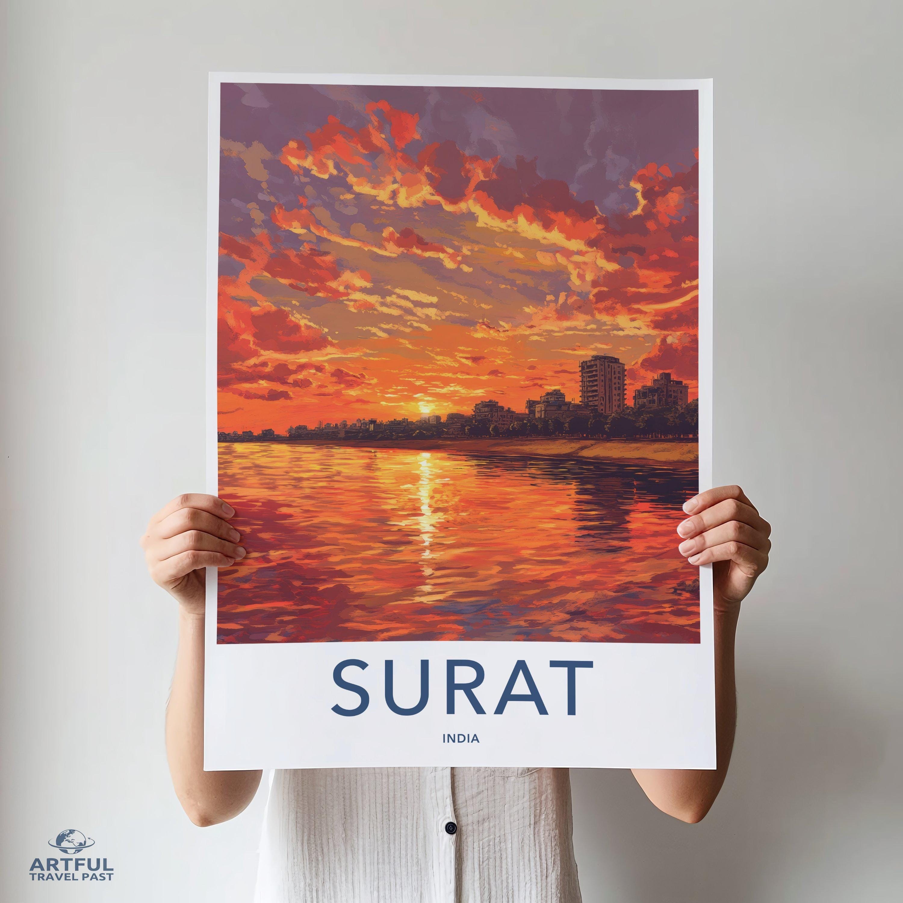 Surat Poster | Gujarat Wall Art | India Decor