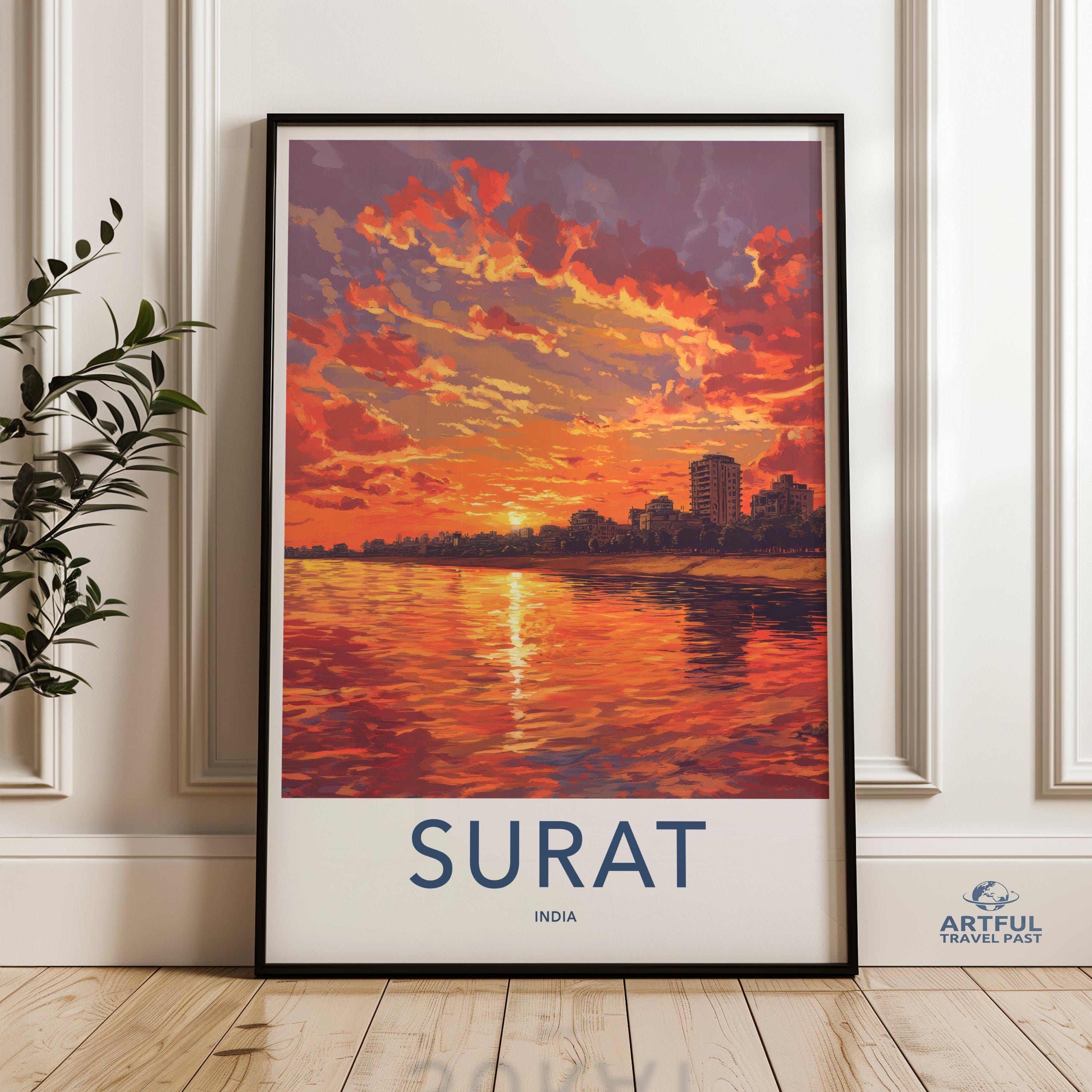 Surat Poster | Gujarat Wall Art | India Decor