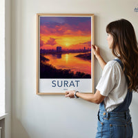 Surat Poster | Gujarat Wall Art | India Decor