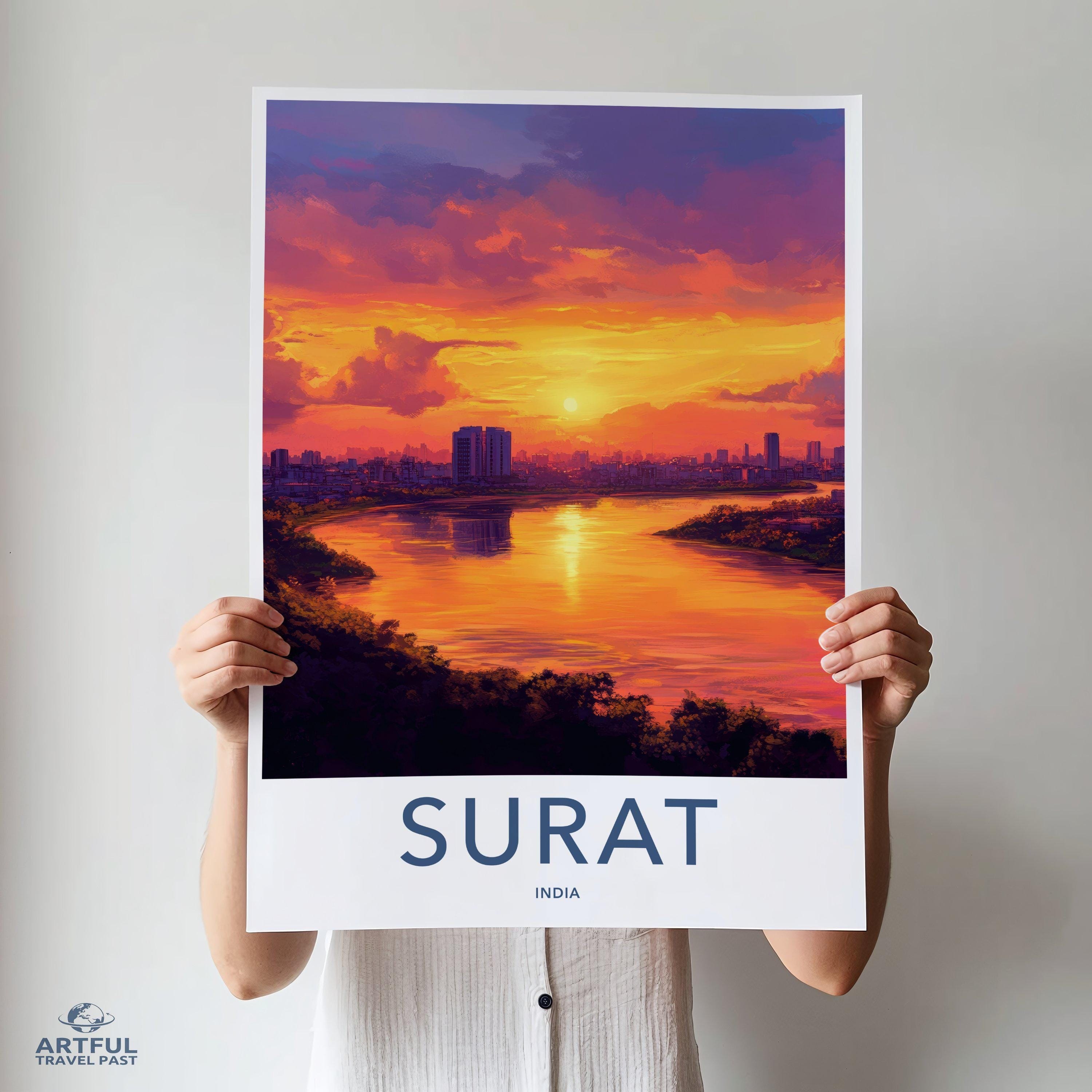 Surat Poster | Gujarat Wall Art | India Decor