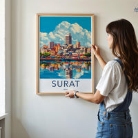Surat Poster | Gujarat Wall Art | India Decor