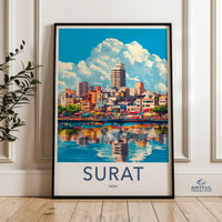 Surat Poster | Gujarat Wall Art | India Decor