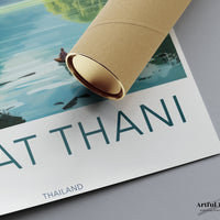 Surat Thani Poster - Thailand Wall Art