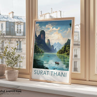 Surat Thani Poster - Thailand Wall Art
