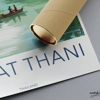 Surat Thani Poster - Thailand Wall Art
