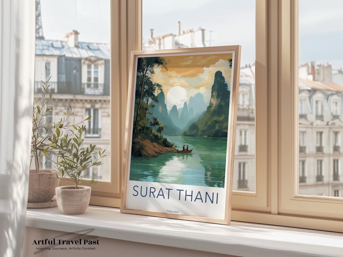 Surat Thani Poster - Thailand Wall Art