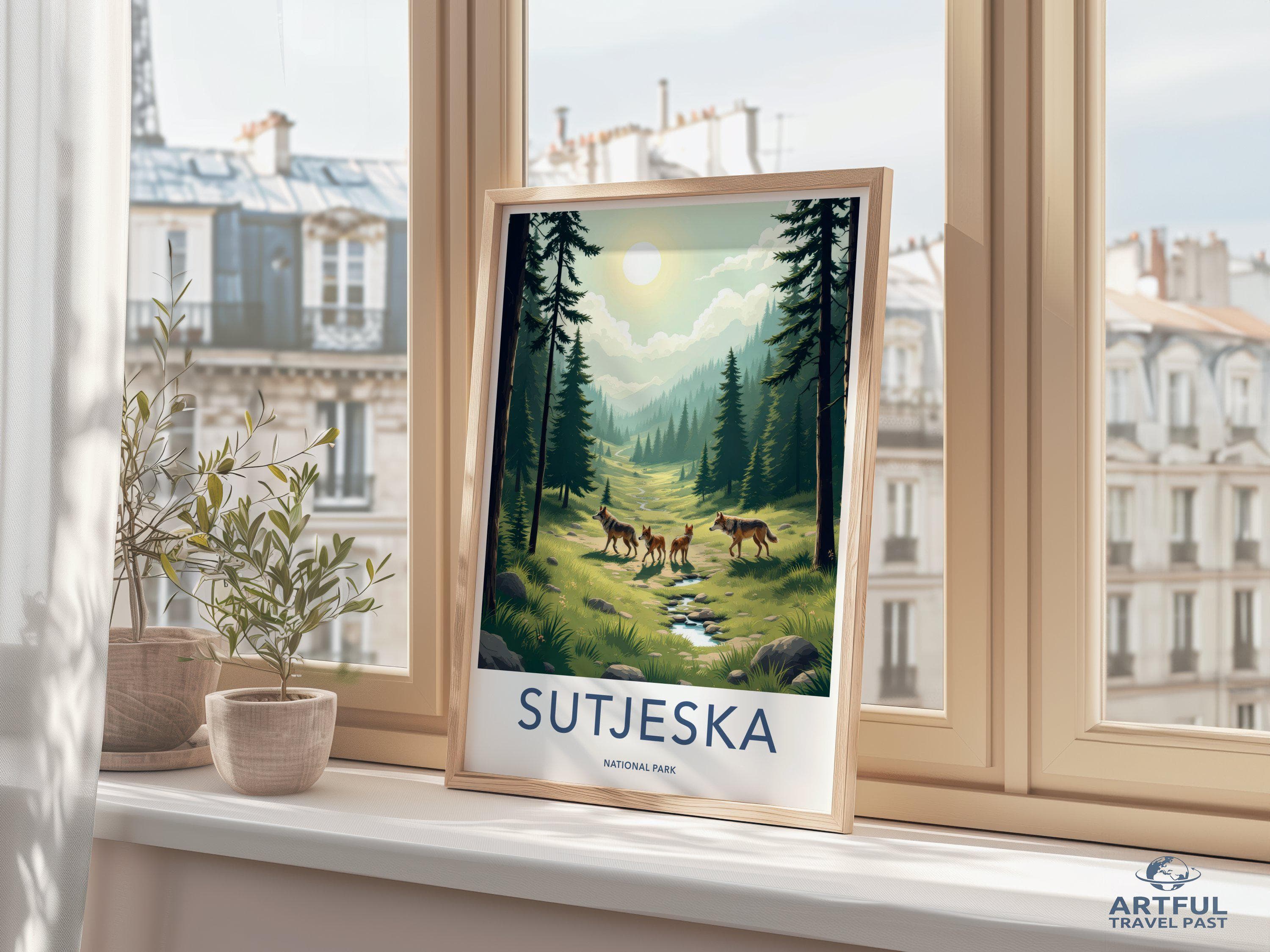 Sutjeska National Park Poster | Bosnia and Herzegovina Art