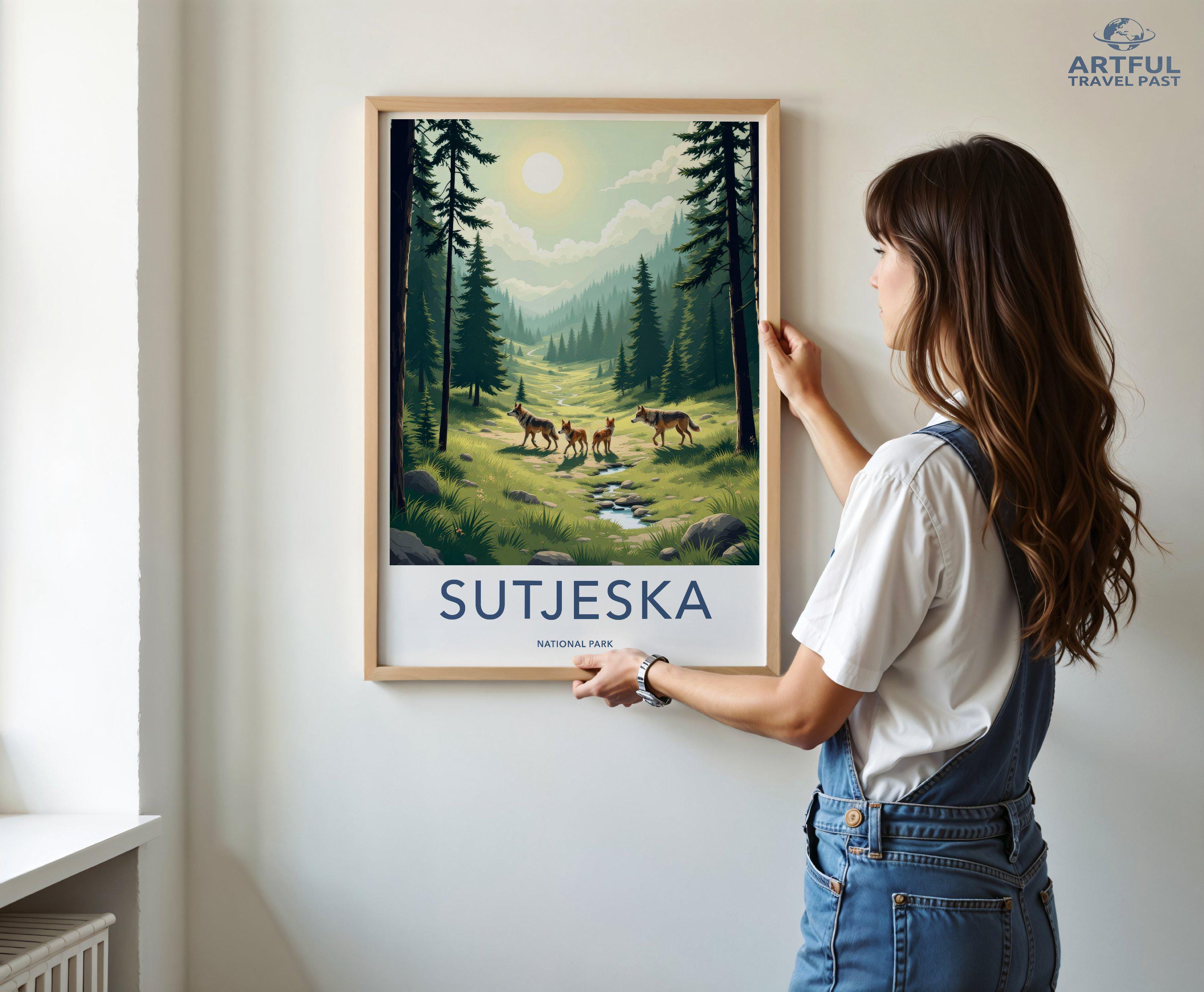 Sutjeska National Park Poster | Bosnia and Herzegovina Art