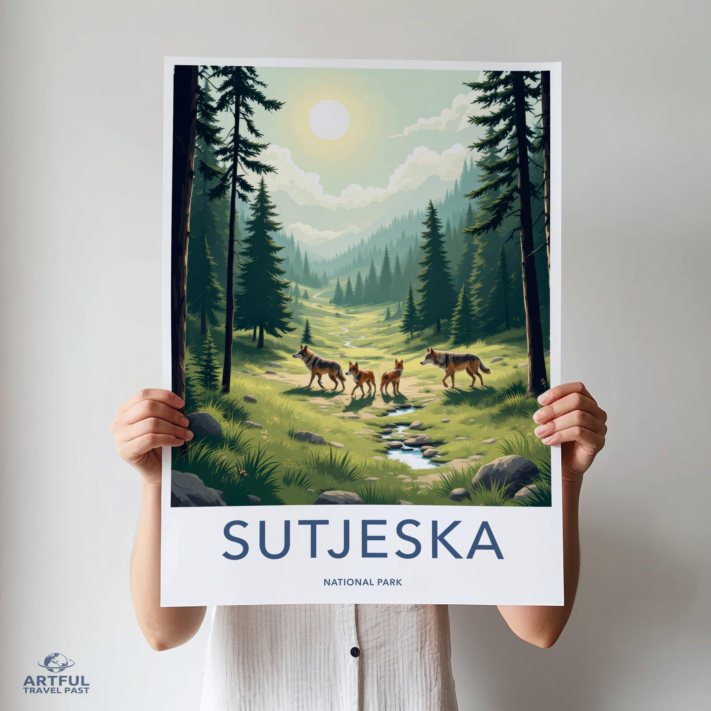 Sutjeska National Park Poster | Bosnia and Herzegovina Art