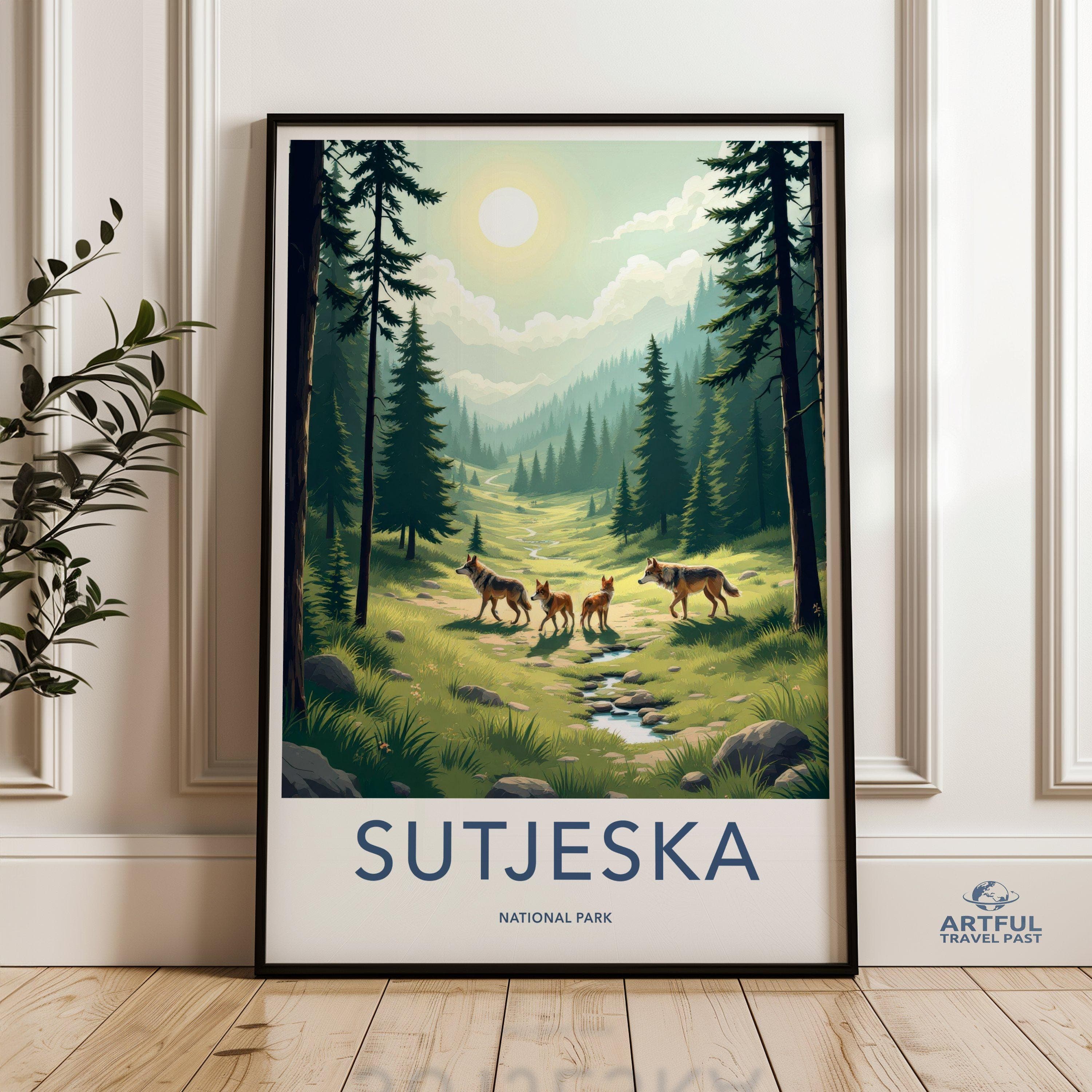 Sutjeska National Park Poster | Bosnia and Herzegovina Art