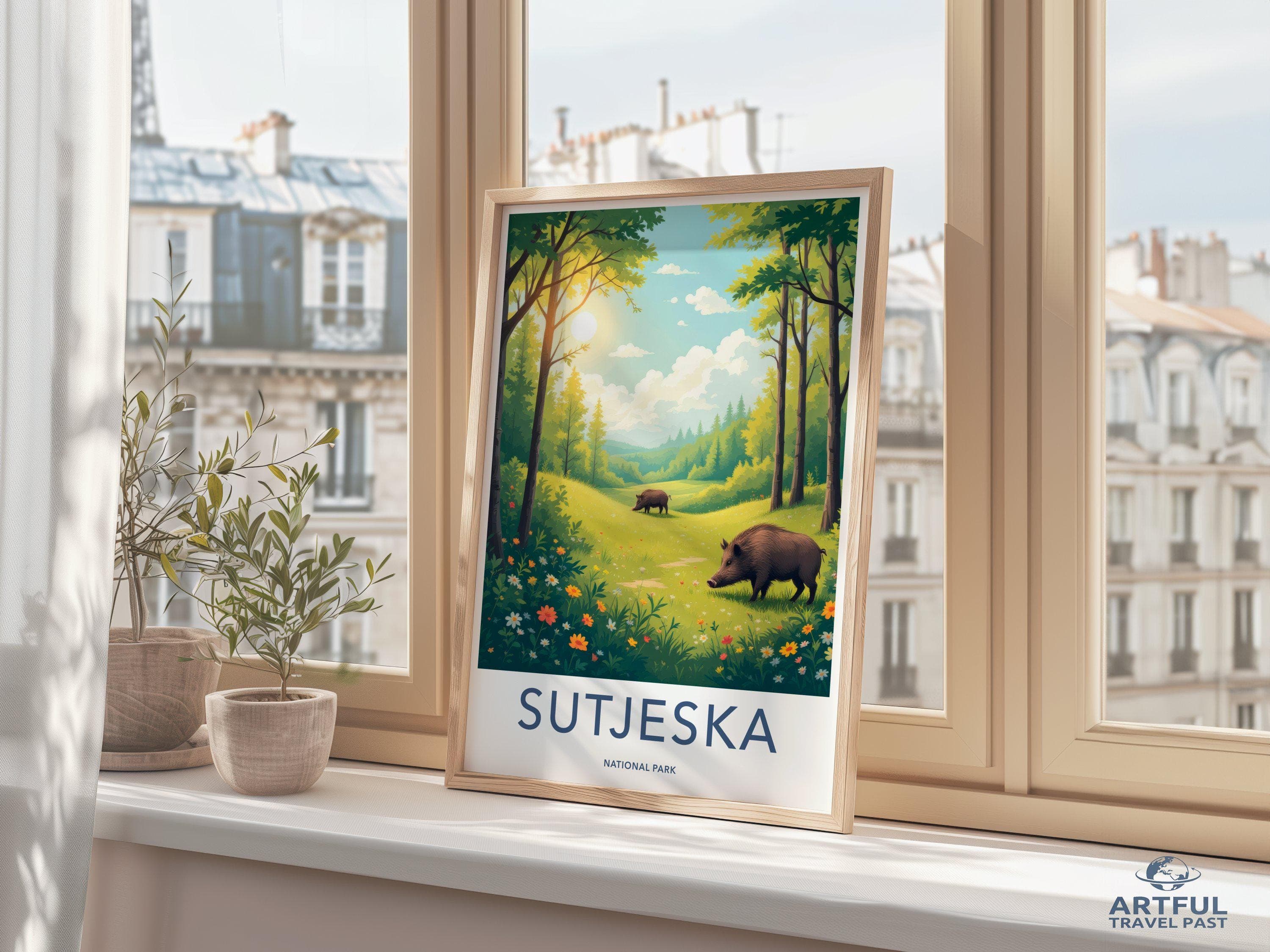 Sutjeska National Park Poster | Bosnia and Herzegovina Art