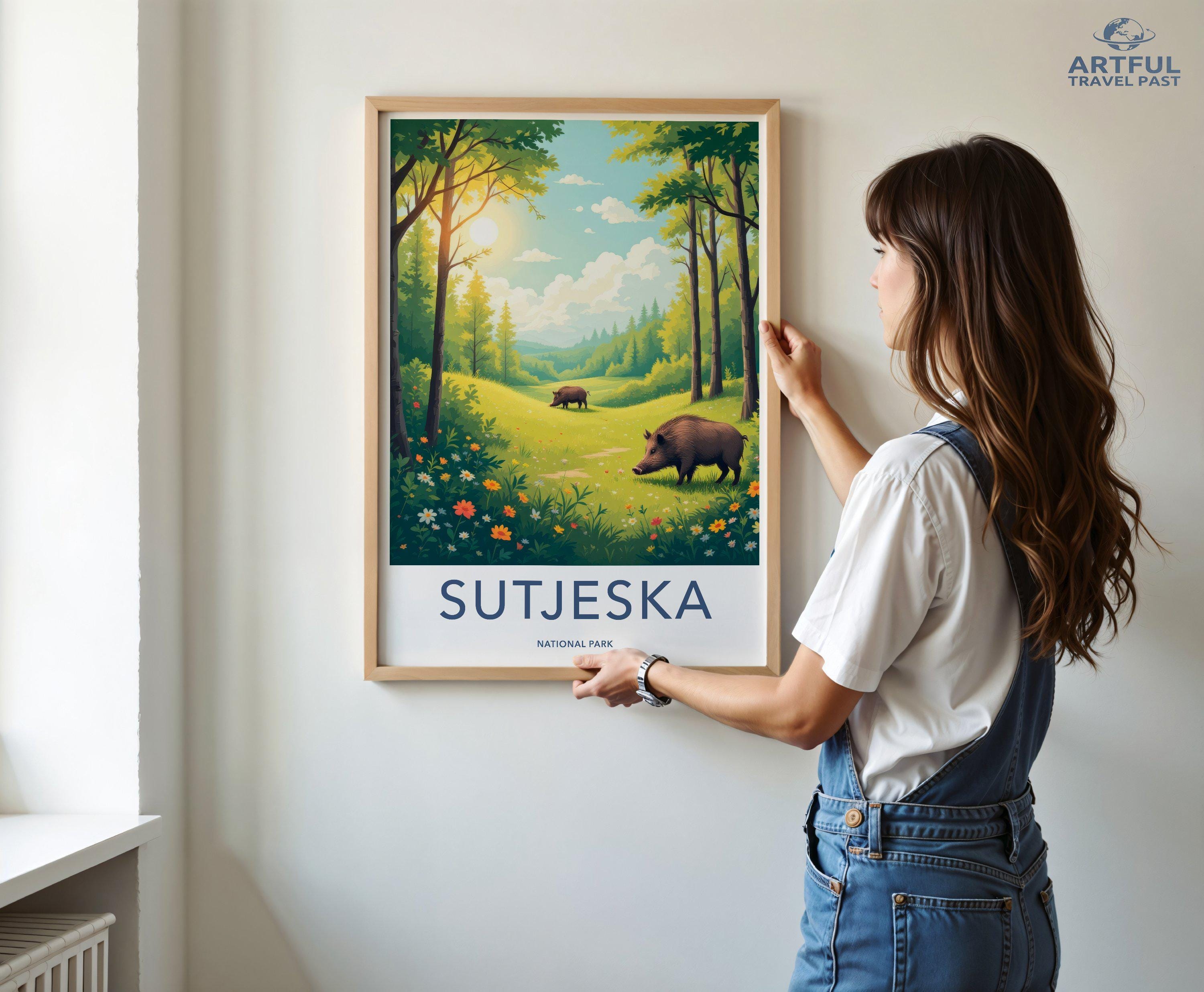 Sutjeska National Park Poster | Bosnia and Herzegovina Art