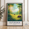 Sutjeska National Park Poster | Bosnia and Herzegovina Art