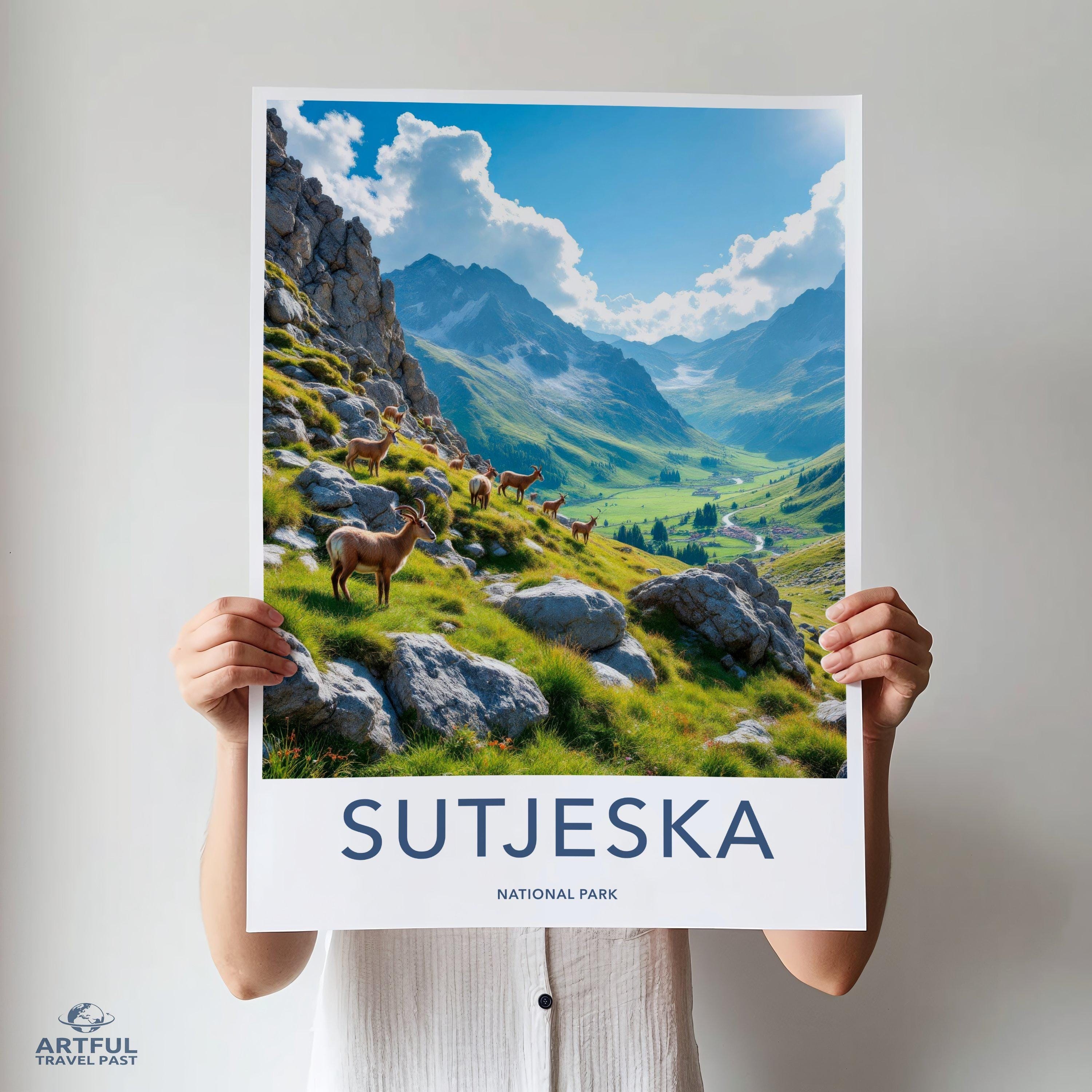 Sutjeska National Park Poster | Bosnia and Herzegovina Art