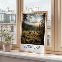 Sutjeska National Park Poster | Bosnia and Herzegovina Art