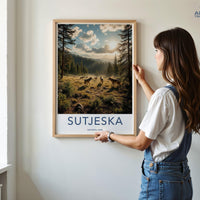 Sutjeska National Park Poster | Bosnia and Herzegovina Art