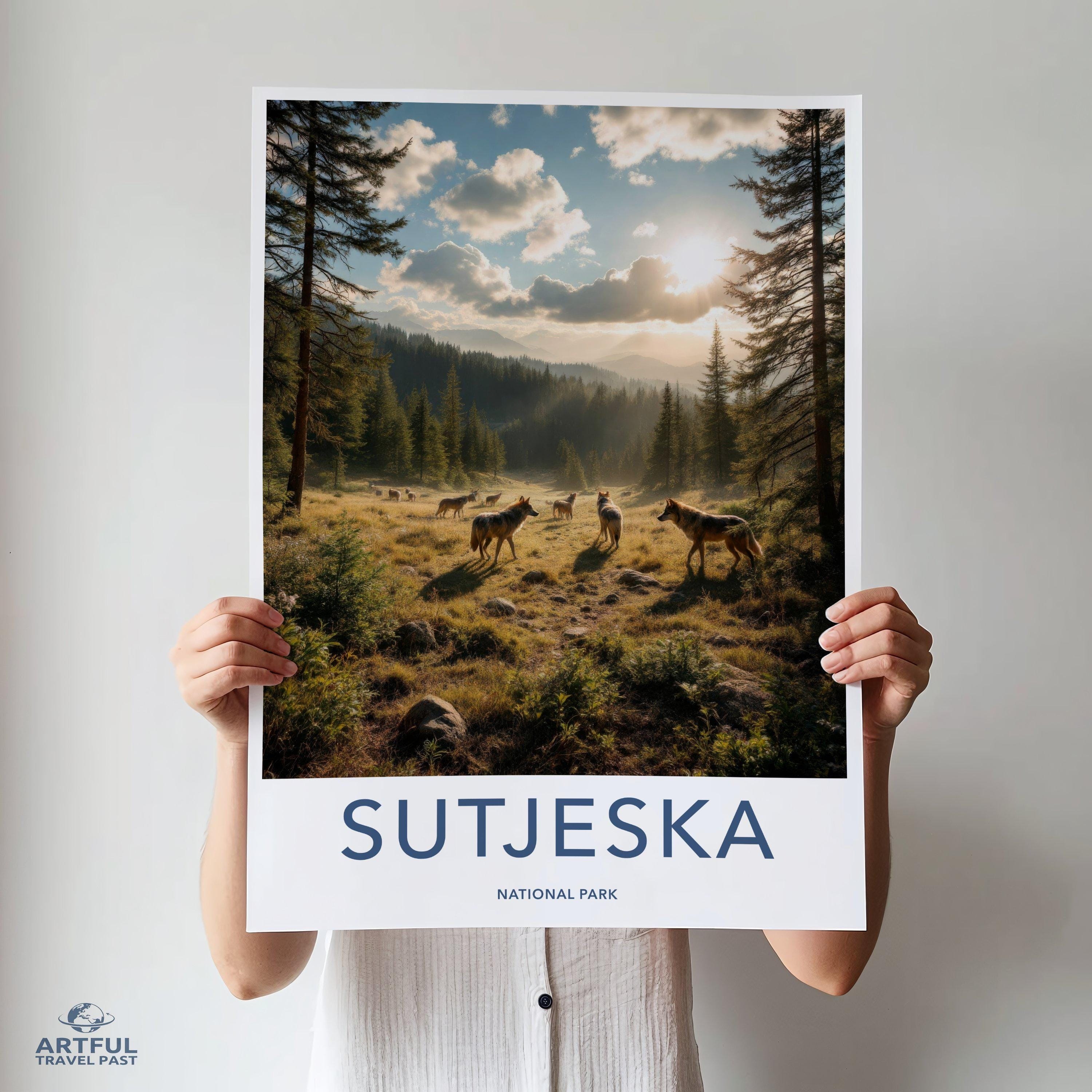 Sutjeska National Park Poster | Bosnia and Herzegovina Art