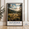 Sutjeska National Park Poster | Bosnia and Herzegovina Art