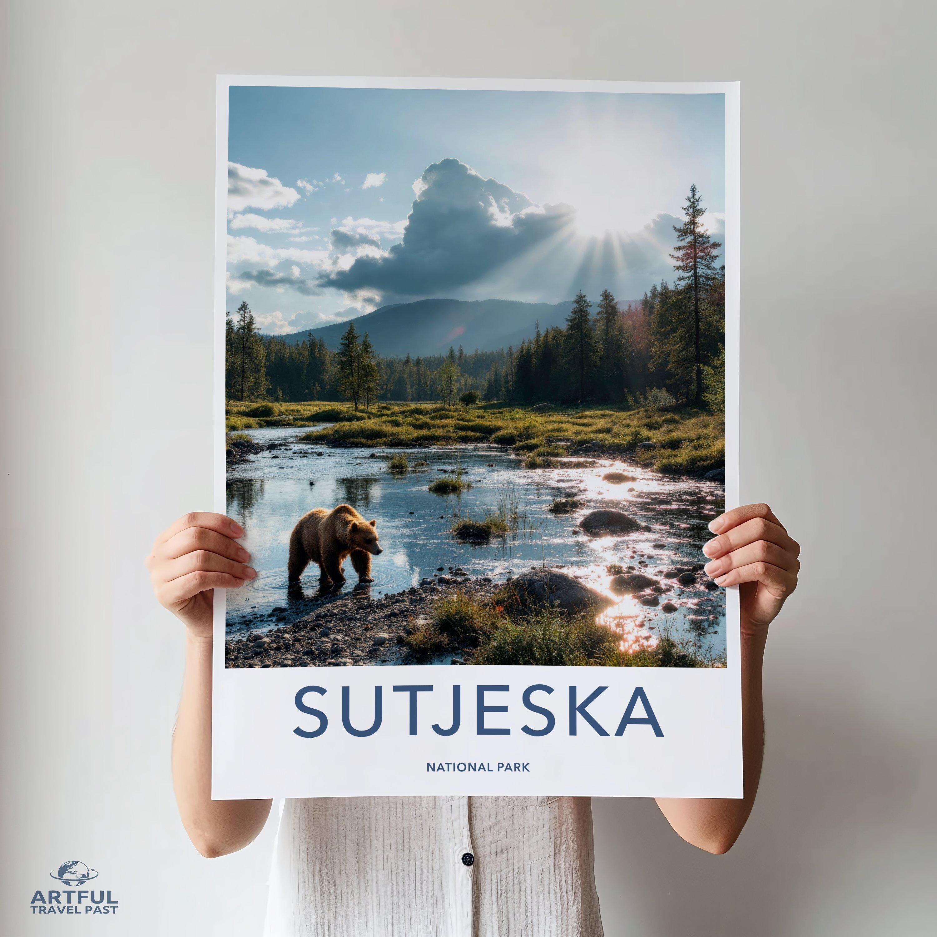 Sutjeska National Park Poster | Bosnia and Herzegovina Art